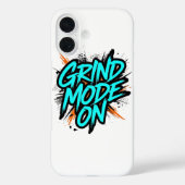 High Energy "Grind Mode On" Hustle Case-Mate iPhone Case (Achterkant)
