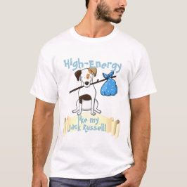 High-Energy Jack Russell-Hondenliefhebber T-shirt