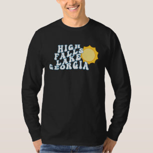 High Falls Lake Georgia GA Retro Gezinsvakantie S T-shirt