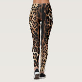 High-Fashion Italian Leopard Print Aesthetic Wrap Leggings (Achterkant)