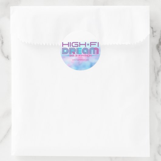 High Fi Dream Circle Sticker (Tas)