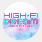 High Fi Dream Circle Sticker (Voorkant)