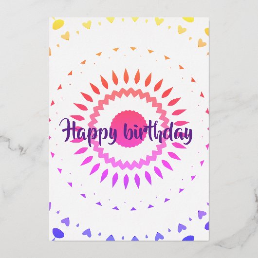 High Five! 5e verjaardag Folie Uitnodiging (Achterkant)