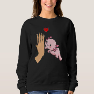 High Five Axolotl Human Hand High Fiving Axolotl A Trui