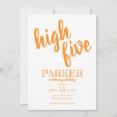 High Five Birthday uitnodiging (Voorkant)