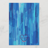 High Five, Blauw Geschilderde 5e Verjaardag Kaart (Achterkant)