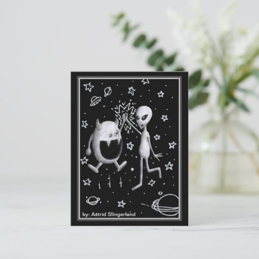 High Five - Briefkaart (Staand voorkant)