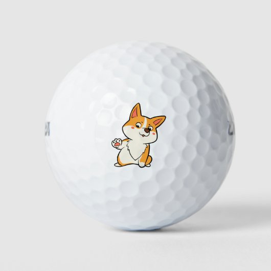 High Five Corgi Golfballen (Voorkant)
