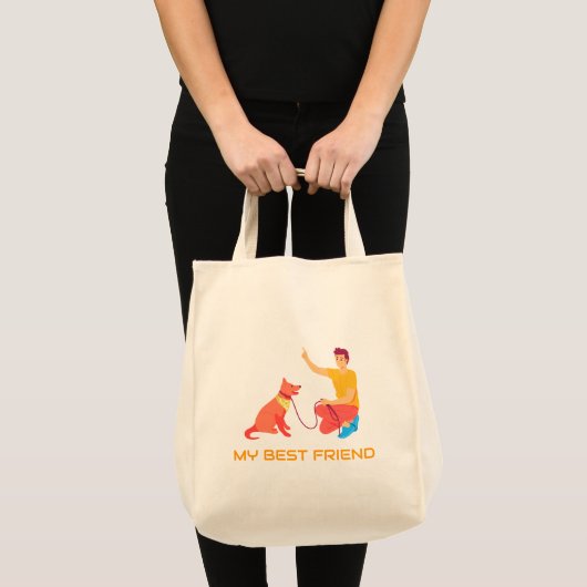 "High-Five met Bestie" Tote Bag (Voorkant (product))