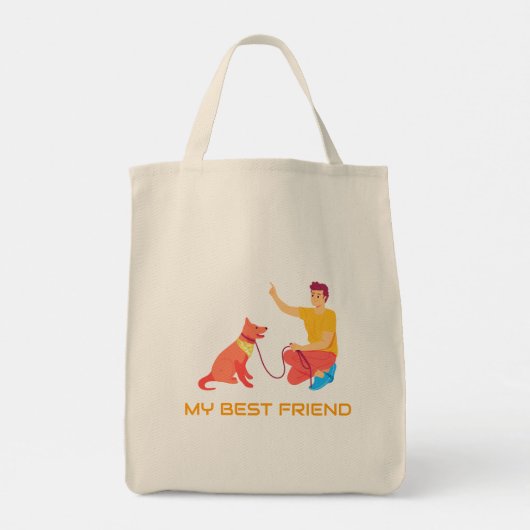 "High-Five met Bestie" Tote Bag (Achterkant)