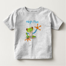 High Five Oranje en Blue Funny Frog Shirt