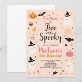 High Five Spooky Kinder Halloween Verjaardag Uitno Kaart (Voorkant / Achterkant)