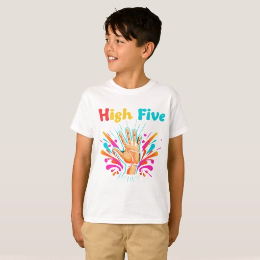 High Five Vibes T-shirt (Voorkant volledig)