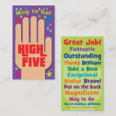 High Five Visitekaartjes Contactkaartje (Voorkant / Achterkant)