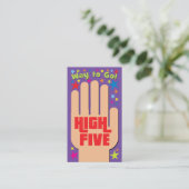 High Five Visitekaartjes Contactkaartje (Staand voorkant)