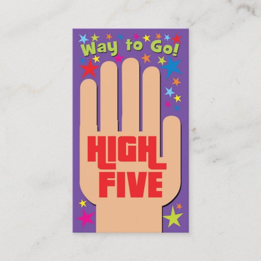 High Five Visitekaartjes Contactkaartje (Voorkant)