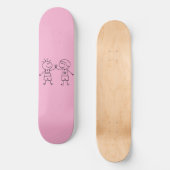 High five vuistslag vrede broederschap persoonlijk skateboard (Voorkant)