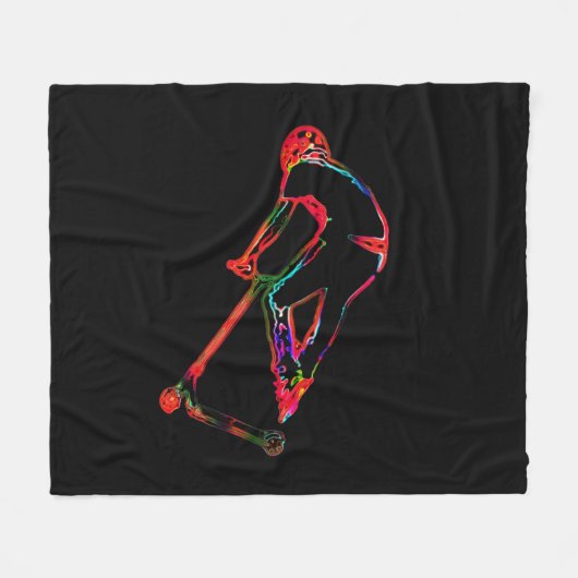 High-flight scootering - Scooter Boy Fleece Deken (Voorkant (Horizontaal))