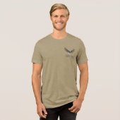 High Flyer Eagle line art mannen grijs t-shirt (Voorkant volledig)