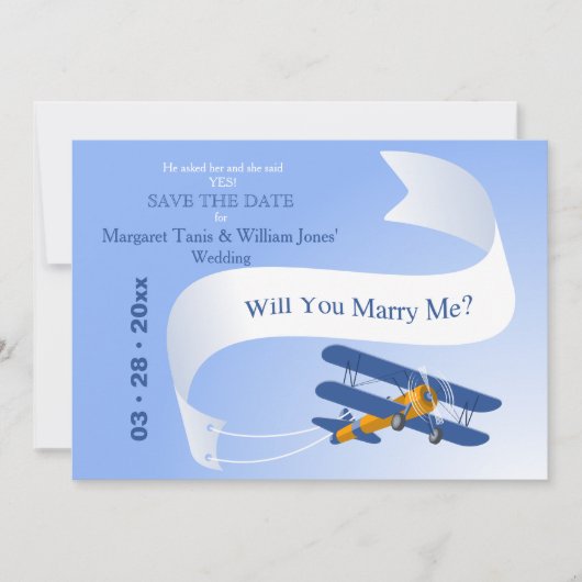 High Flyer Save the Date Aankondiging (Voorkant)