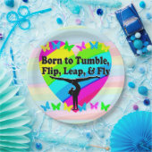 HIGH FLYING GYMNASTICS QUEEN PAPIEREN BORDJE (Feest)