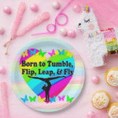 HIGH FLYING GYMNASTICS QUEEN PAPIEREN BORDJE (Feest)