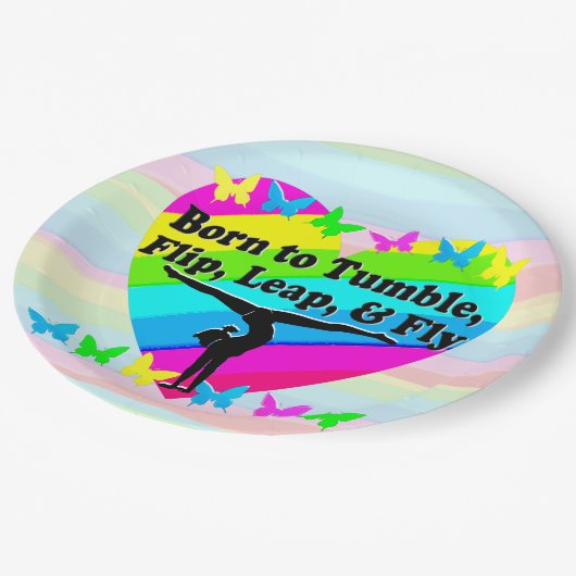 HIGH FLYING GYMNASTICS QUEEN PAPIEREN BORDJE (Gekanteld)