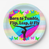 HIGH FLYING GYMNASTICS QUEEN PAPIEREN BORDJE (Voorkant)