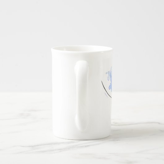 High Flying Pig - Cool Ski Jumping Winter Athlete Porselein Kop (Achterkant)