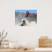 High Flying Snowmobile Print (Keuken)