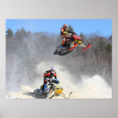 High Flying Snowmobile Print (Voorkant)