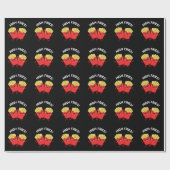 High Fries Grappige Vriend Pun Dark BG Cadeaupapier (Vlak)