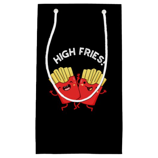 High Fries Grappige Vriend Pun Dark BG Klein Cadeauzakje (Voorkant)