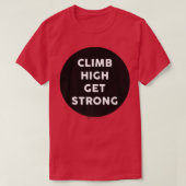 High get Sterke Gym uit Word-ontwerp werken T-shirt (Design voorkant)