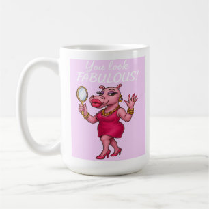 High Glam Hippo – Mirror Mirror Uitstekend Koffiemok
