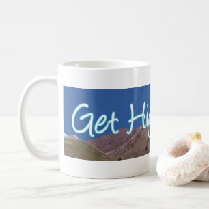 High Go beklimmen in de bergen Koffiemok