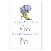 High-hak raden hoeveel kisses Vrijgezellenfeest sp Kaart (Achterkant)