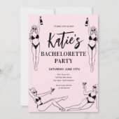 High Heel Bachelorette Party Uitnodiging (Voorkant)