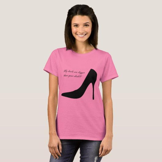 high heel, little dick t-shirt (Voorkant volledig)