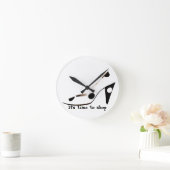 High Heel Shoe Fashionista Wall Clock Ronde Klok (Huis)