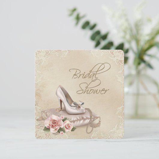 High Heel Shoe Vrijgezellenfeest Kaart (Staand voorkant)