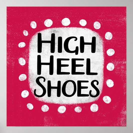 High Heel Shoes Poster Wall Art (Voorkant)