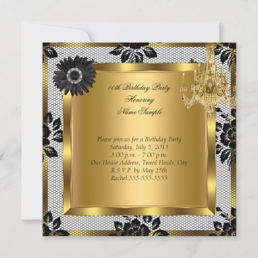 High Heels Chandelier Lace Corset Black 2 Kaart (Achterkant)