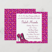 High Heels Meisjes 15e Partij Quinceanera Kaart (Voorkant / Achterkant)