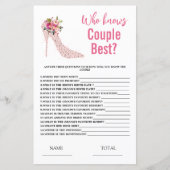 High Heels Wie weet Couple Vrijgezellenfeest Game (Voorkant)