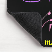 High Hiel Diva - pastel op zwart Muismat (Hoek)