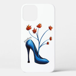 High Hiel Shoe Floral Fashionista Naam Case-Mate iPhone Case