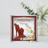 High Hiel Shoes Champagne Red Gold Silver Kaart (Staand voorkant)