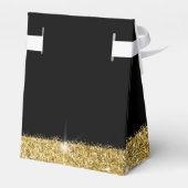 High Hiel Stiletto Shoe Black Gold Dag Bedankdoosjes (Achterkant)