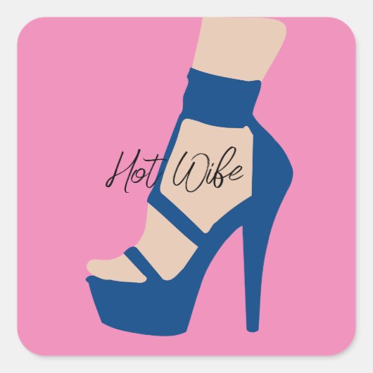 High Hiel Thunder_Cove Vierkante Sticker (Voorkant)